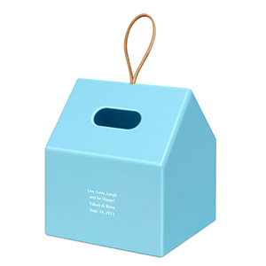 房子式纸巾盒 蓝色