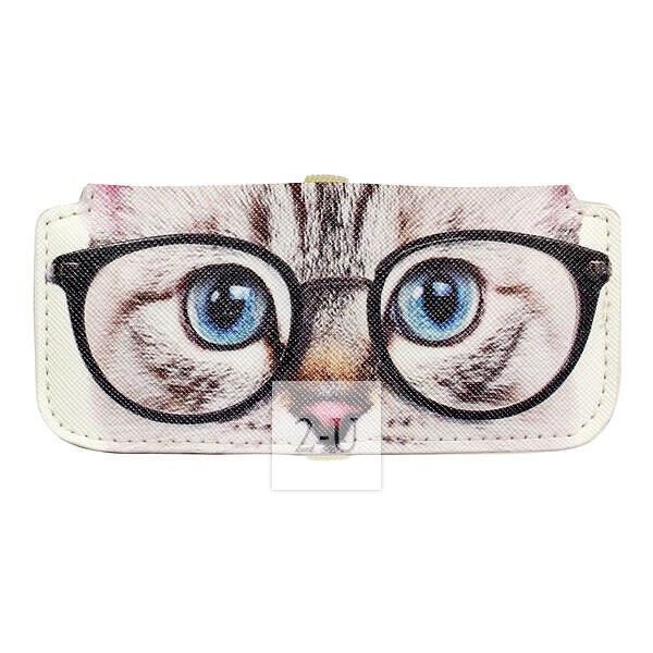 小巧眼镜盒 动物图案之美国短毛猫