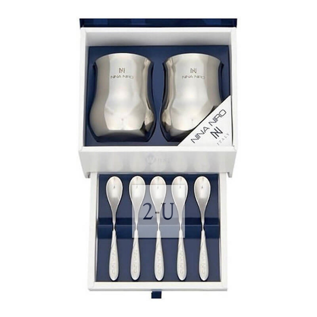 NINA NIRO 对杯勺子7件套装双层礼盒