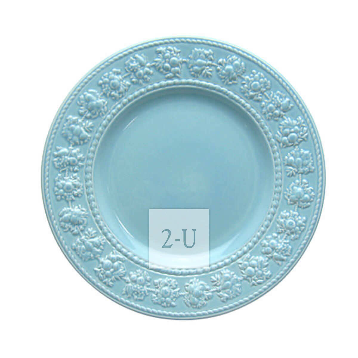 英国 WEDGWOOD 韦奇伍德 Queen's Ware Collection Festivity 盘子 20cm 陶瓷餐具 立体浮雕