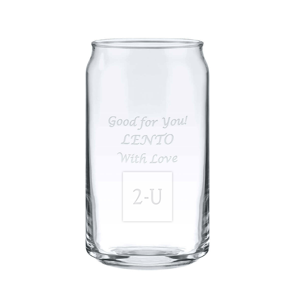 易拉罐形玻璃杯 360ml