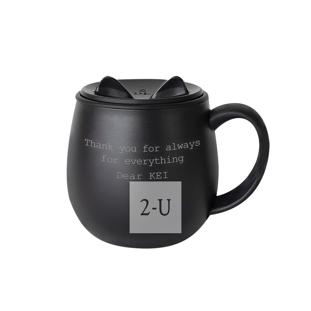 猫咪马克杯 黑色