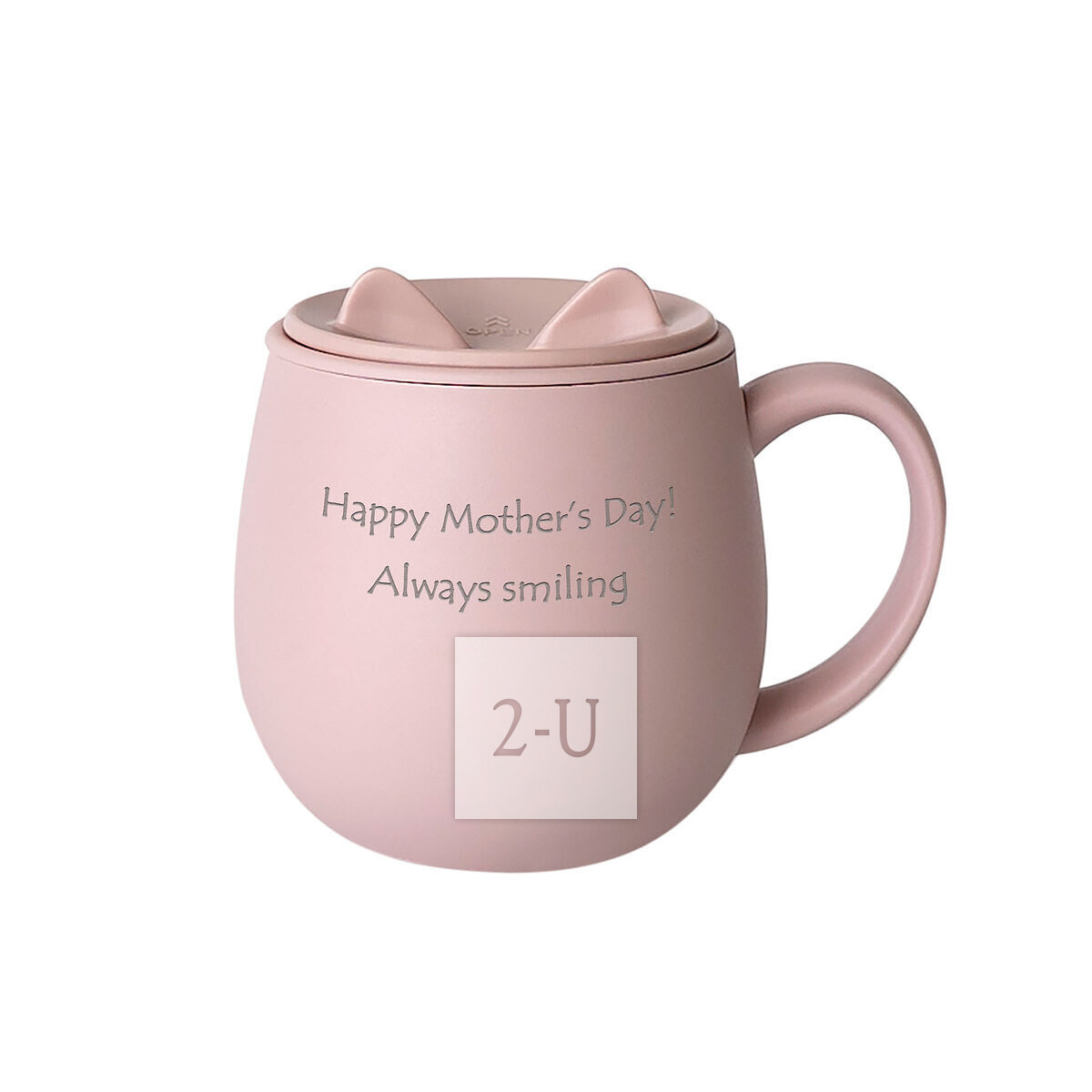 猫咪马克杯 粉色