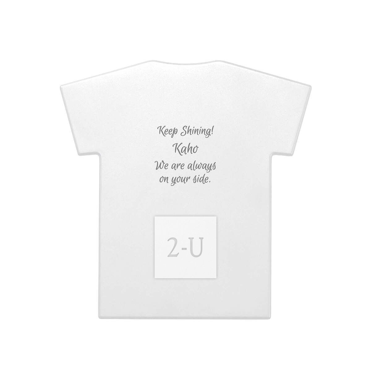 T恤造型移动电源充电宝 白色