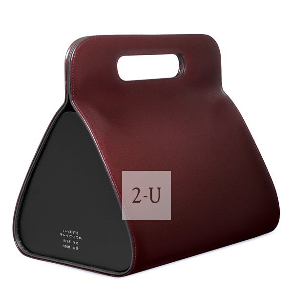 高档化妆包首饰箱 棕红色