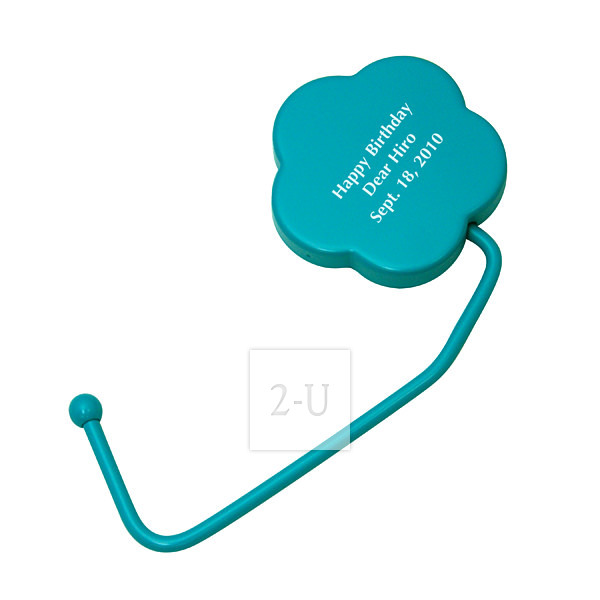 蓝色花形提包挂钩