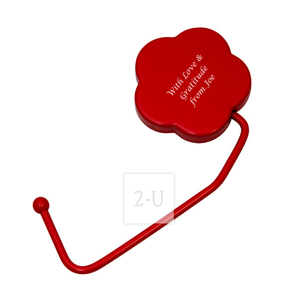 红色花形提包挂钩