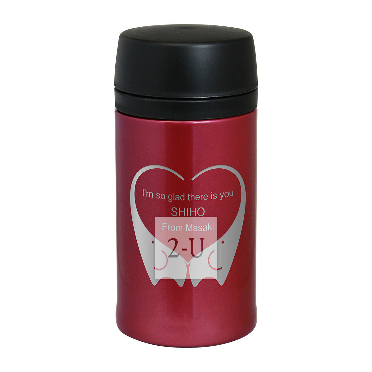 红色保冷保温杯直身杯 350ml