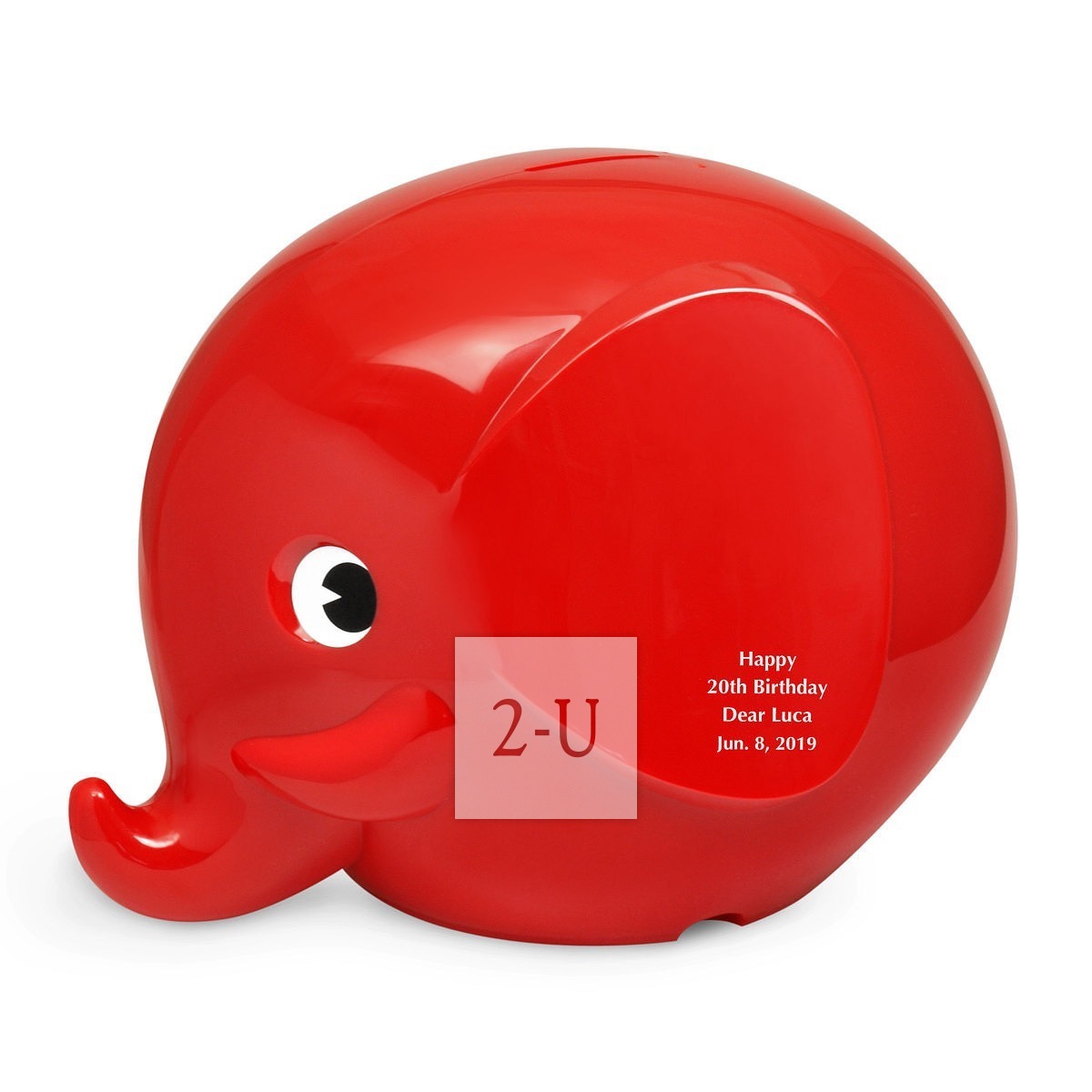 瑞士银行 Norsu Fantti 大象存钱罐扑满 L 红色 超大