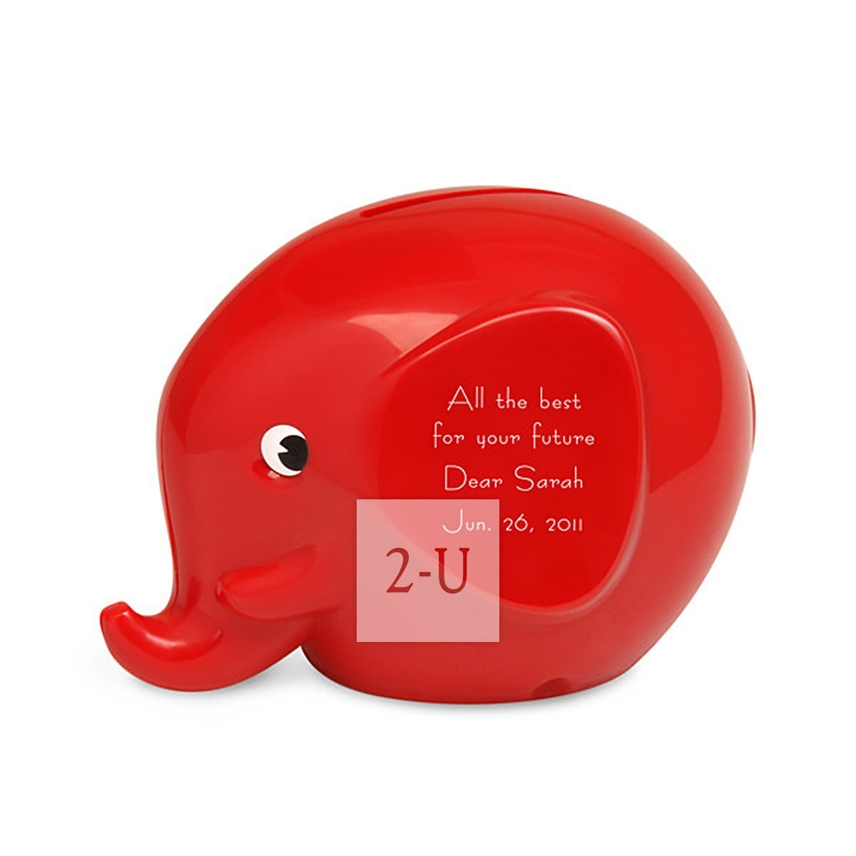 瑞士银行 Norsu Fantti 大象存钱罐扑满 S 红色