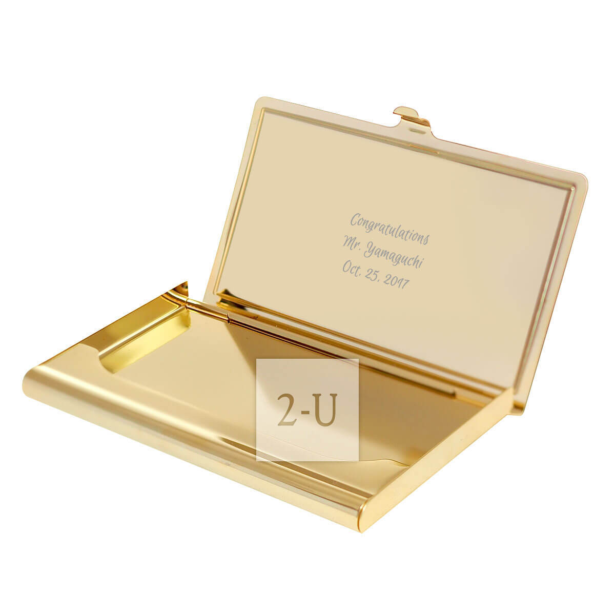 胡桃木金铜名片盒卡片盒