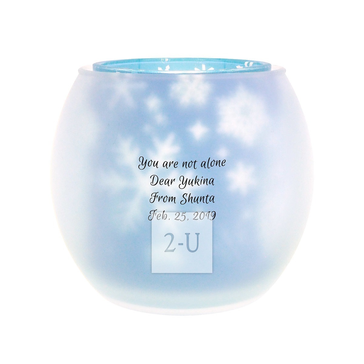 创意蜡烛双层旋转烛台 梦幻雪