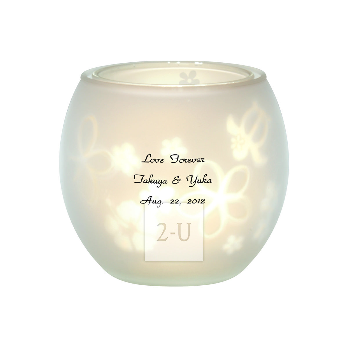 创意蜡烛双层旋转烛台 热带风景