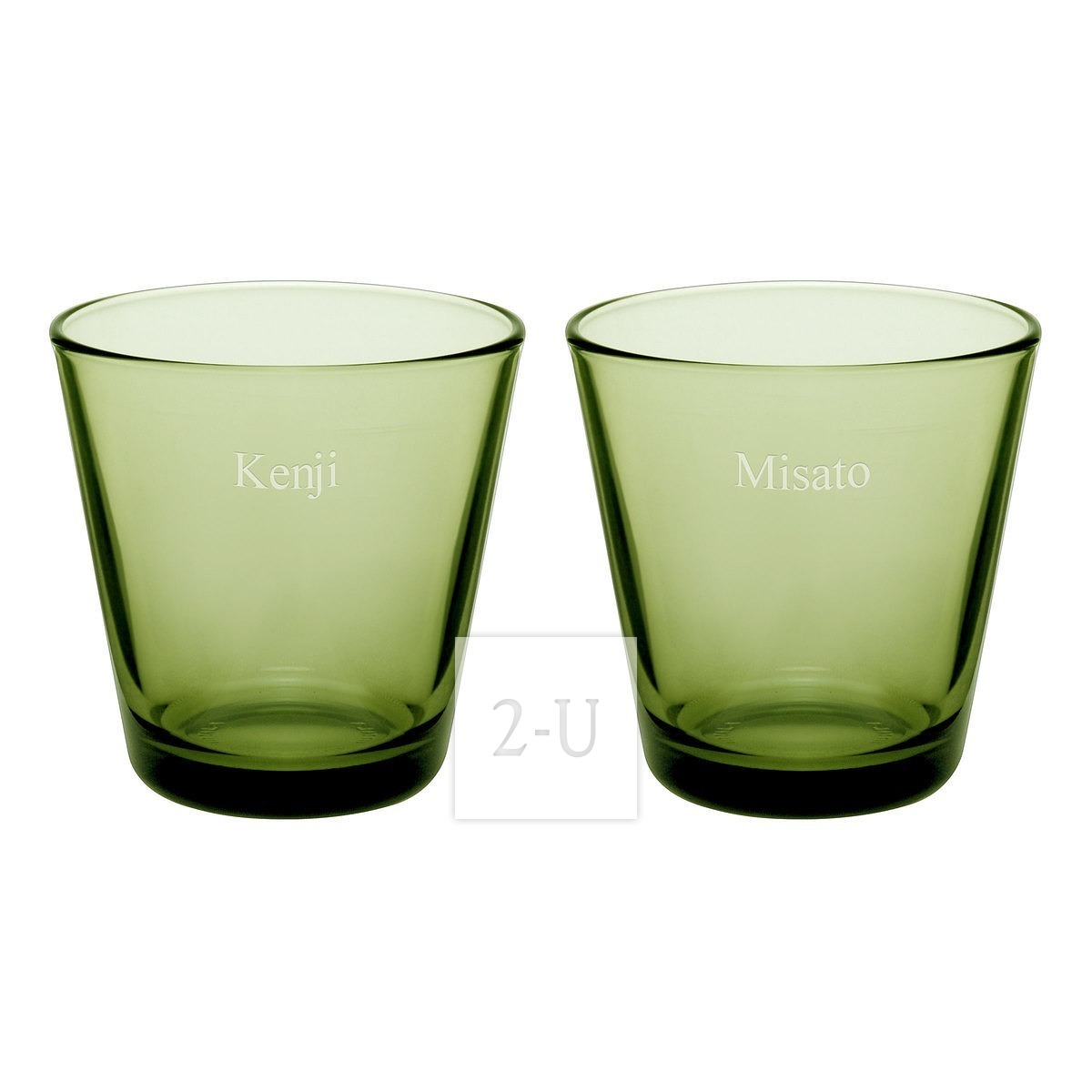芬兰伊塔拉 iittala 牌 Kartio 系列苔绿色坦布勒对杯