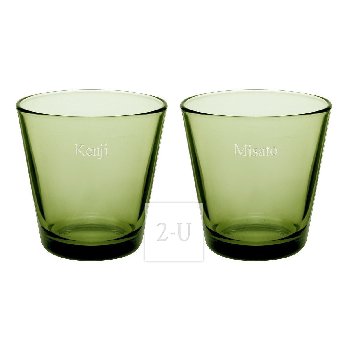 芬兰伊塔拉 iittala 牌 Kartio 系列苔绿色坦布勒对杯