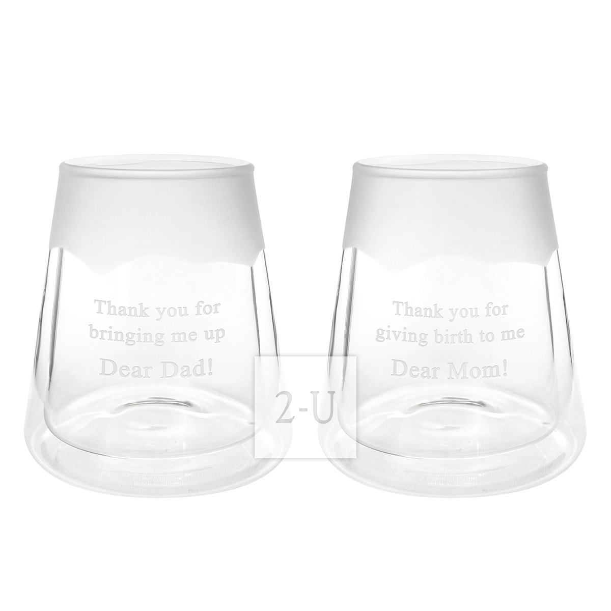 富士山双层玻璃杯 对杯