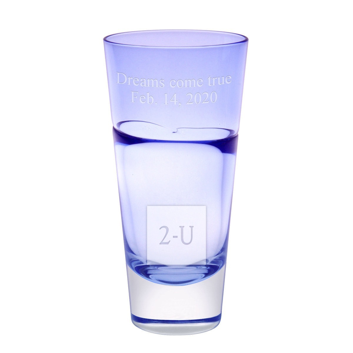 SUGAHARA 7盎司蓝色平底玻璃杯