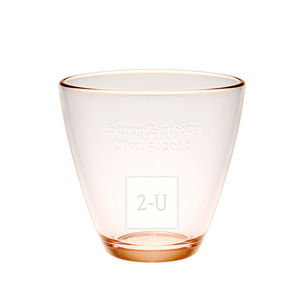 淡橙色意大利 Zeno 系列 Aqua 水杯