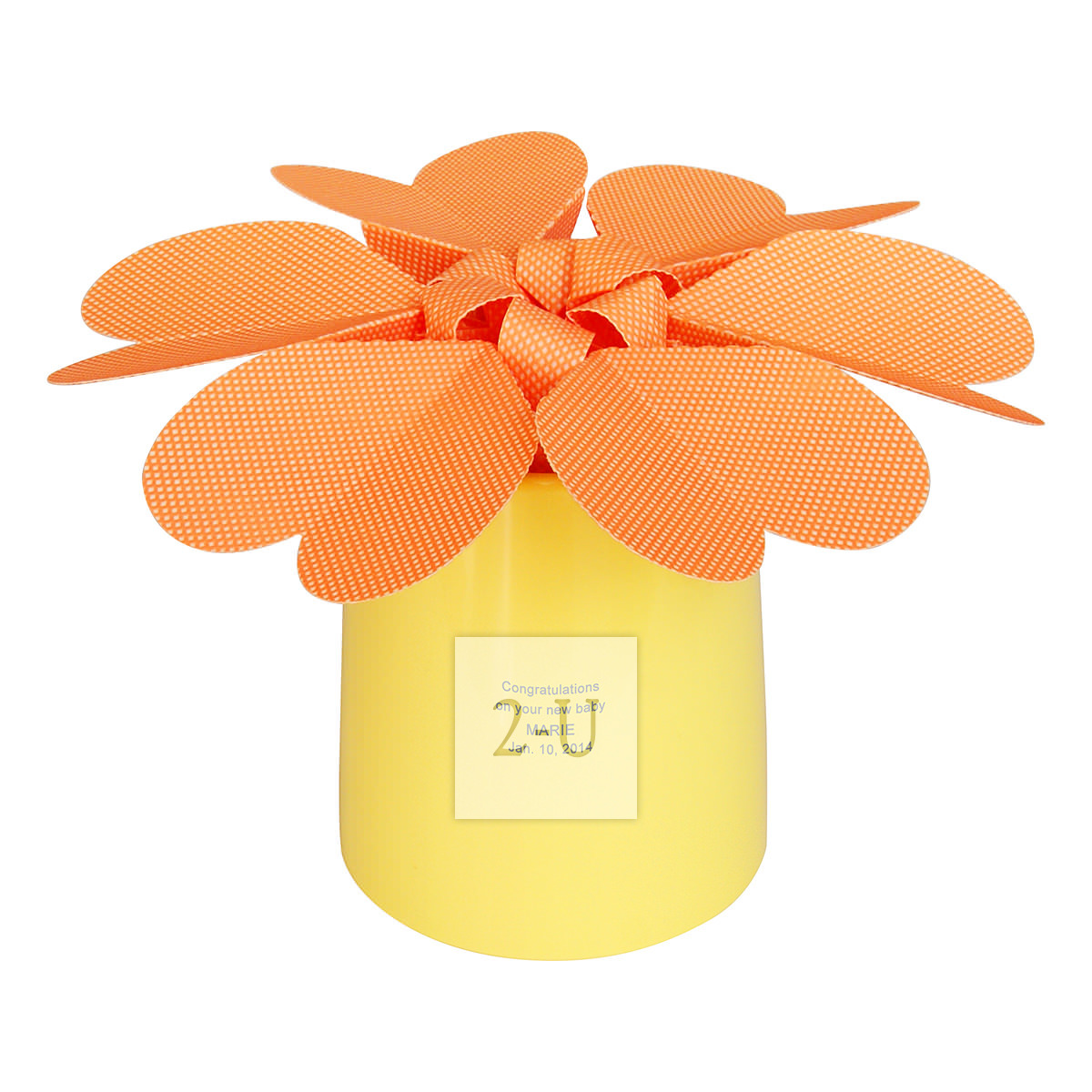 花形环保节能自然加湿器 HEART FLOWER 橘黄色