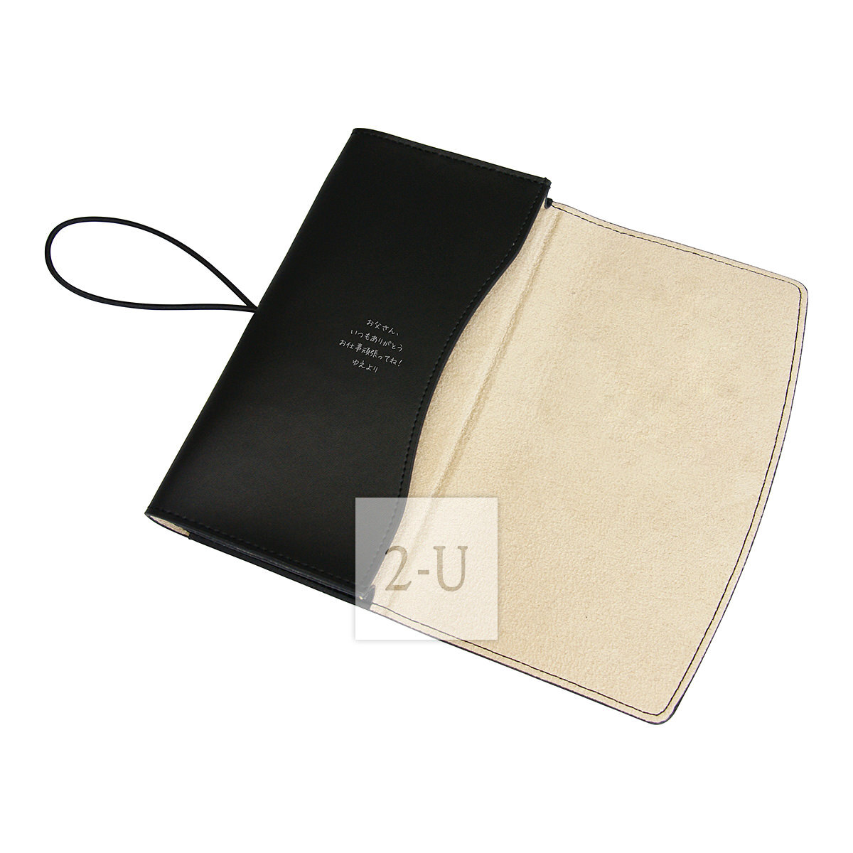 牛皮真皮 PC 笔记本 iPad 护套皮套7英寸用 黑色