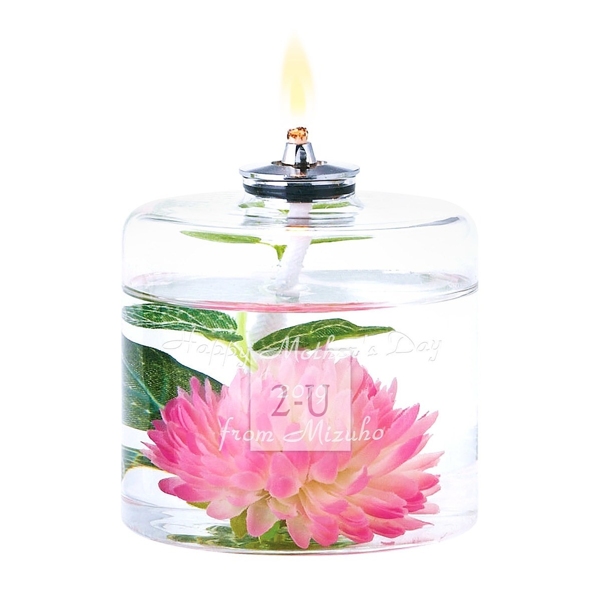 艺术花卉油灯 浮游花系列 粉色