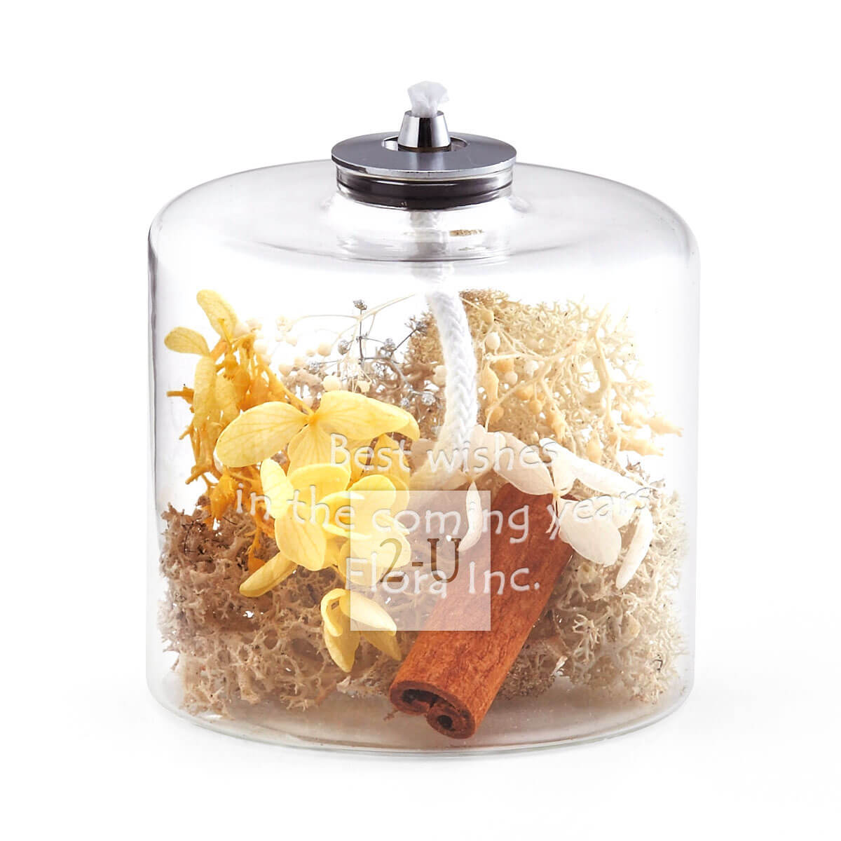 植物花卉油灯 浮游花系列 黄色