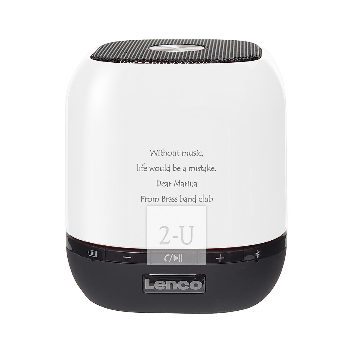 轻便迷你掌心蓝牙音箱 白色