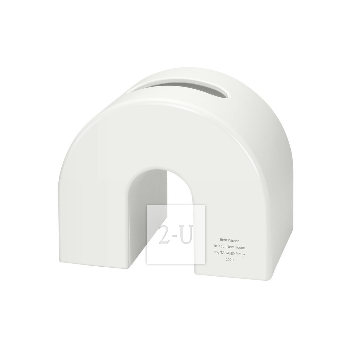 桥形纸巾盒 白色