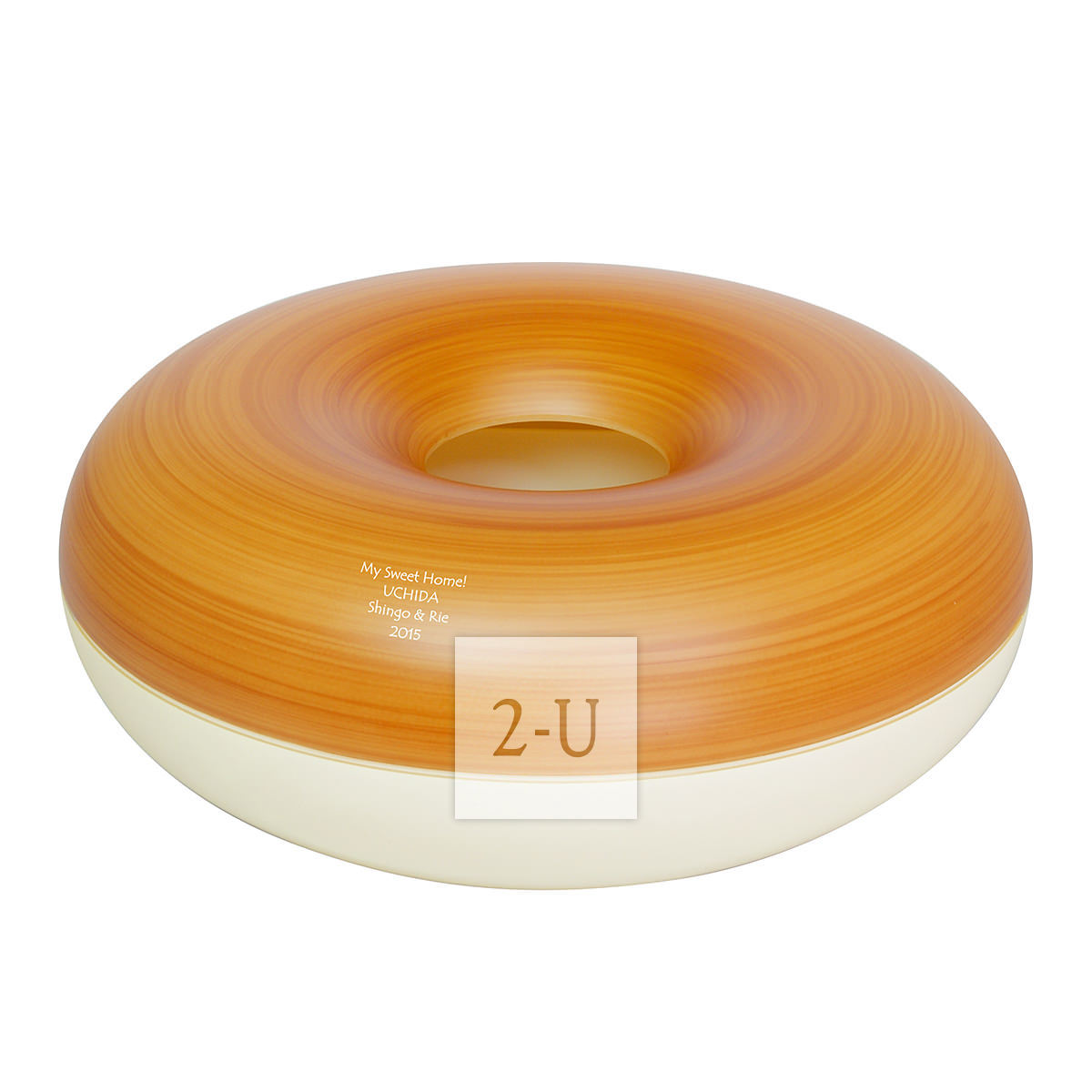 麦圈形纸巾盒 原木色