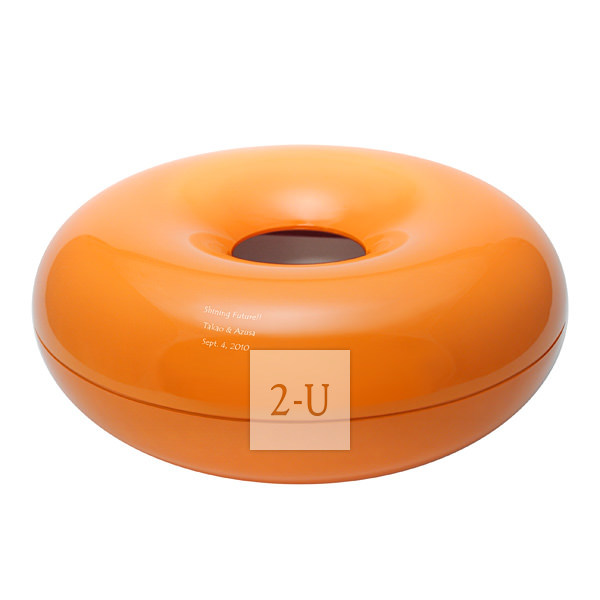 麦圈形纸巾盒 橙色