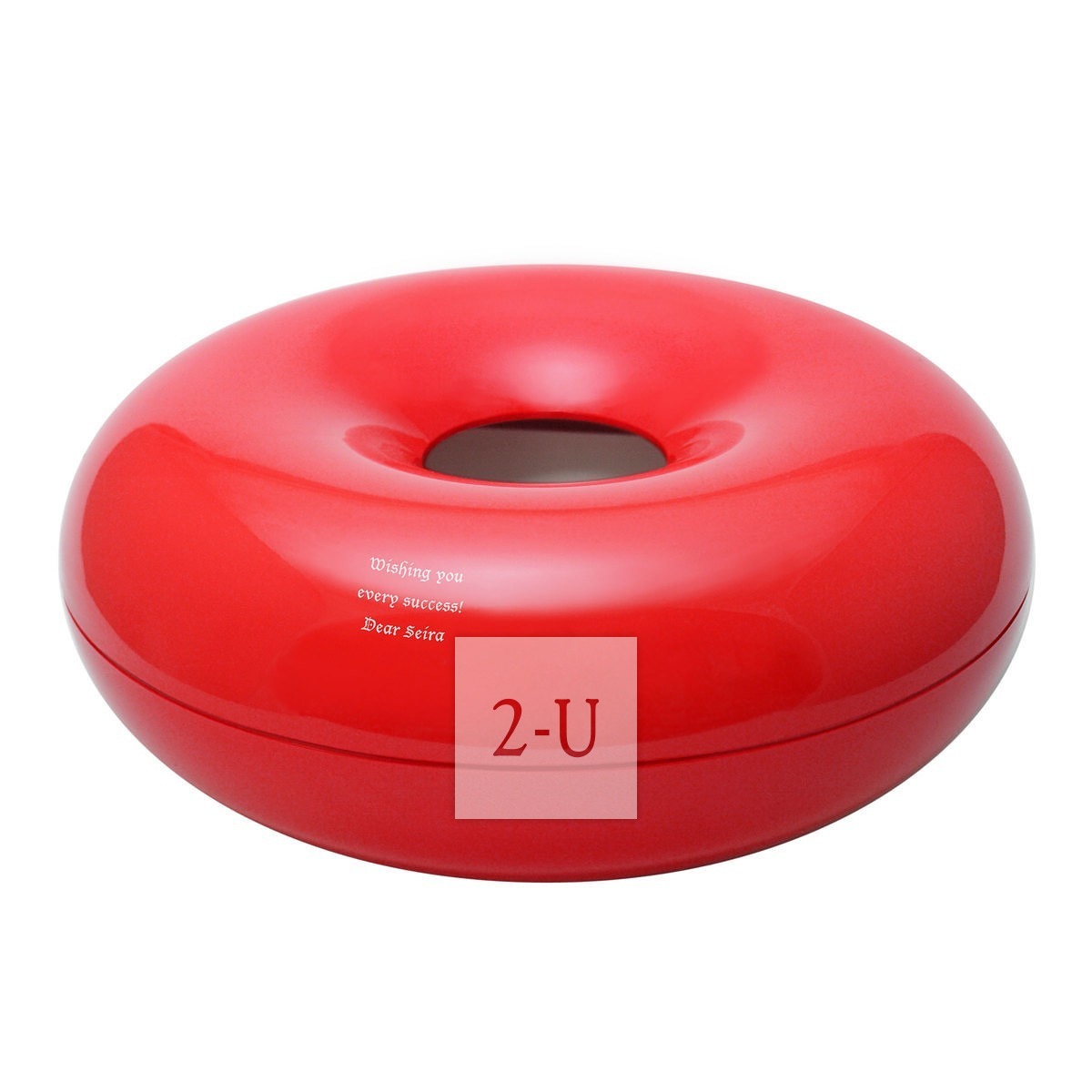 麦圈形纸巾盒 红色