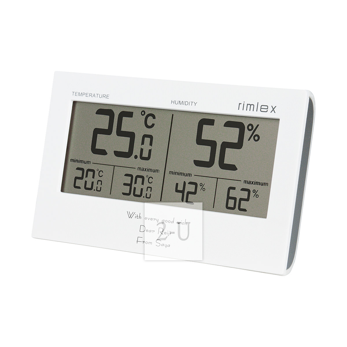 rimlex 横置电子温湿度计
