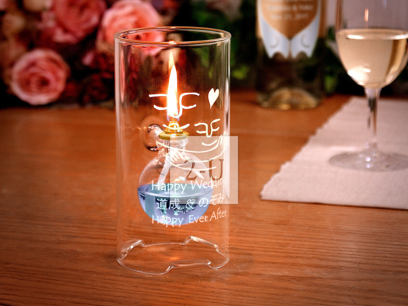 烛光婚礼之玻璃油灯