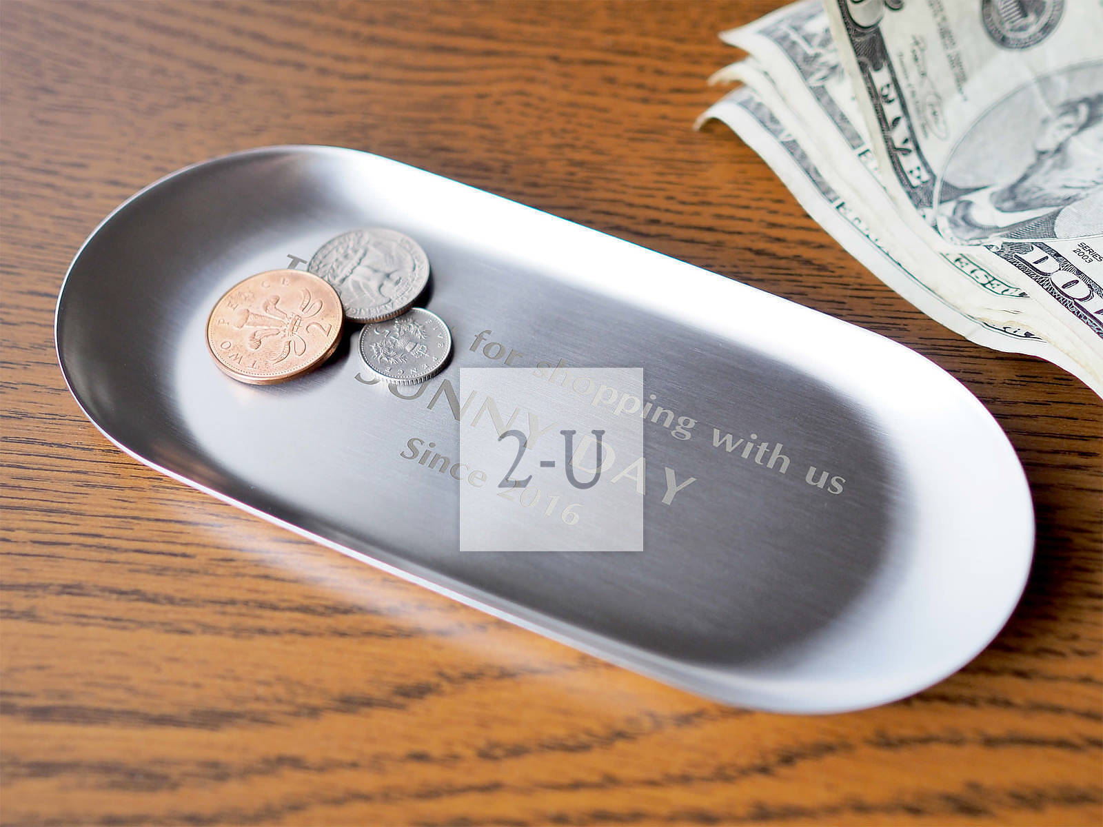 送新开商店一个带有商店名称的原创收银盘