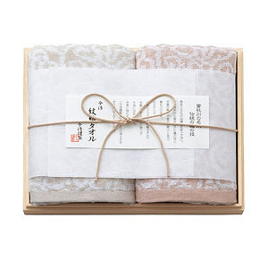 今治屋 今治谨制 毛巾套装木礼盒 面巾一对