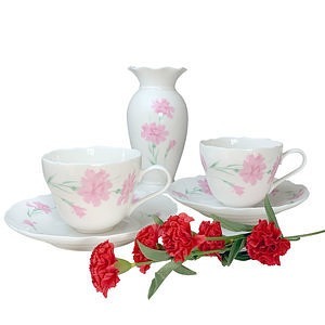 陶瓷花瓶咖啡对杯套装