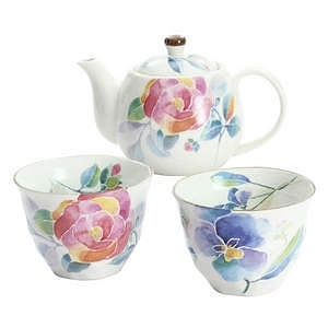 和蓝 花语 茶壶茶杯对杯套装