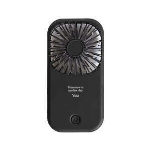 手持便携式兼台座式两用风扇 黑色