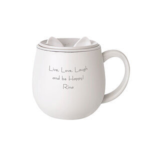 猫咪马克杯 象牙白