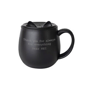 猫咪马克杯 黑色