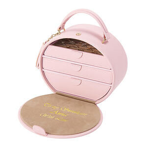 圆形手提包造型首饰盒