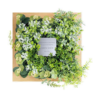 CT触媒绿植艺术画框 原木色