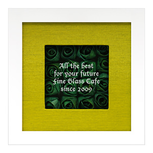 绿玫瑰立体画框