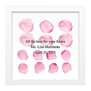 玫瑰花瓣透明框 粉红