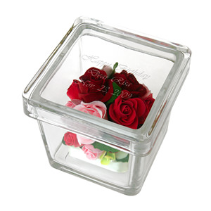 红玫瑰手工树脂粘土花