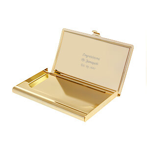 胡桃木金铜名片盒卡片盒