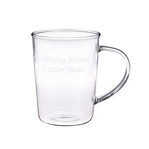 透明玻璃花茶马克杯