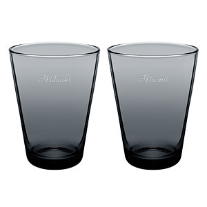 芬兰伊塔拉 iittala Kartio 系列浅灰色海波对杯