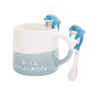 海洋动物马克杯配勺 海豚