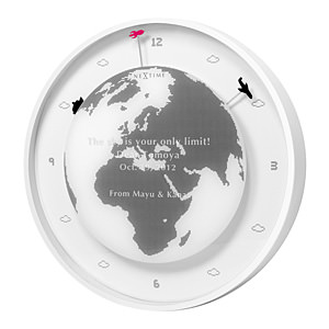 neXtime 世界地图闹钟挂壁钟